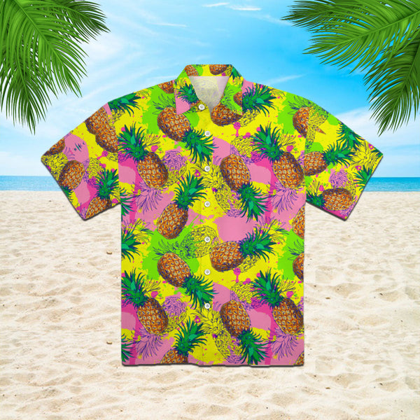 Pinepple Colorful Hawaiian Shirt | For Men & Women | HW410-BehighStyle