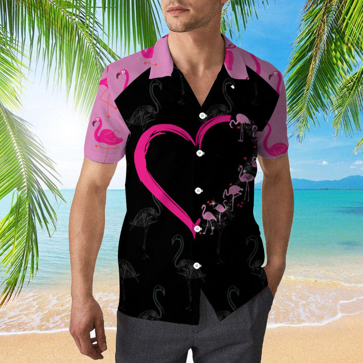 Pink Flamingo Hawaiian Shirt | For Men & Women | HW2215-BehighStyle