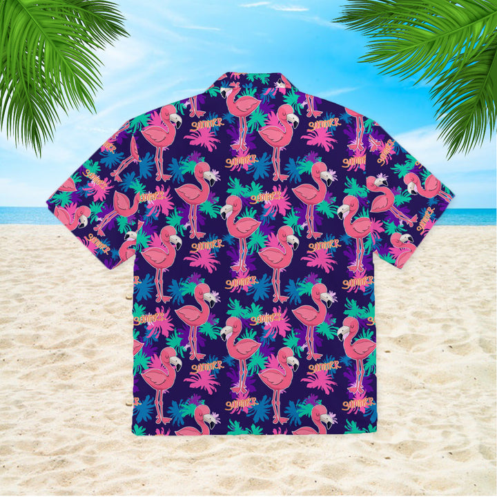 Pink Flamingo Hello Summer Hawaiian Shirt | For Men & Women | HW1016-BehighStyle