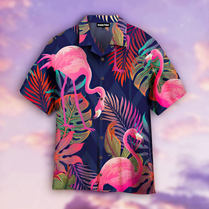 Pink Flamingo Tropical Hawaiian Shirt | For Men & Women | HW1834-BehighStyle