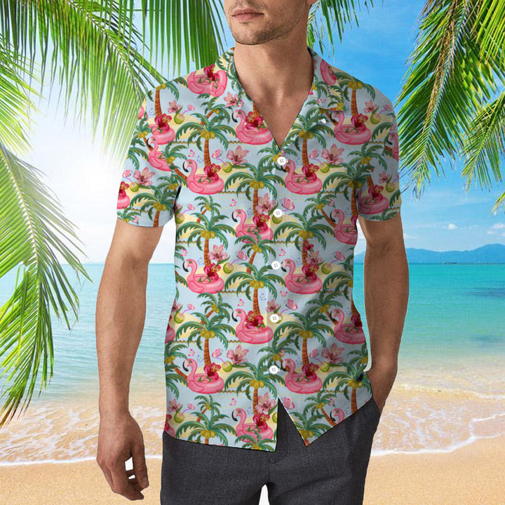 Pink Flamingos Summer Tropical Hawaiian Shirt | For Men & Women | HW942-BehighStyle