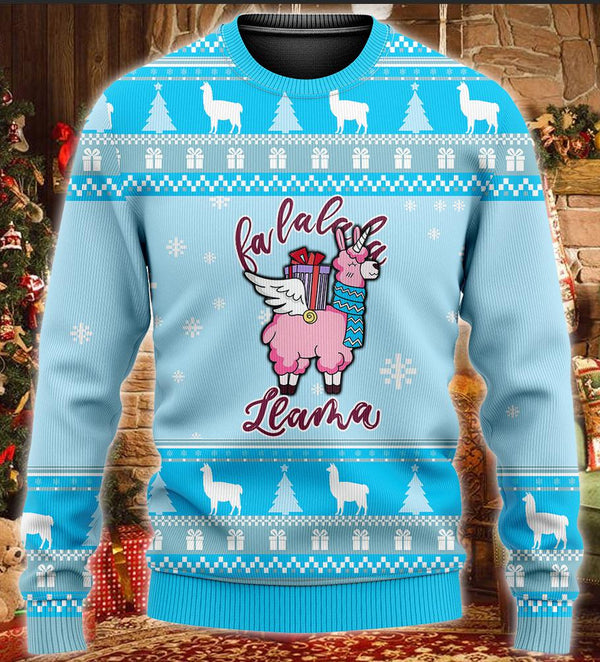 Pink Llama Ugly Christmas Sweater | For Men & Women | Adult | US1385-BehighStyle