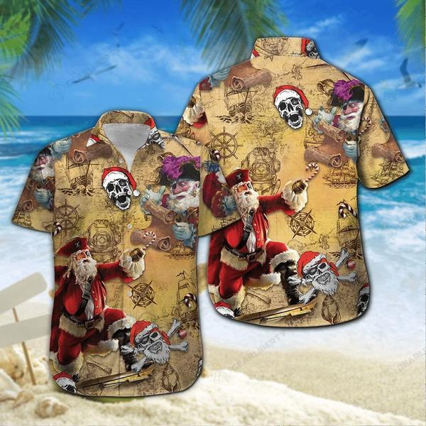 Pirate On Christmas Hawaiian Shirt | For Men & Women | HW2781-BehighStyle