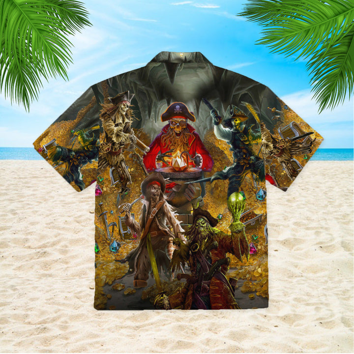 Pirates Skull Chasing The Booty Hawaiian Shirt | For Men & Women | HW319-BehighStyle