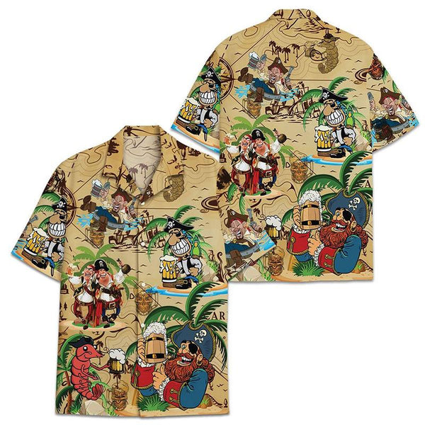 Pirates and Beer Aloha Hawaiian Shirt | For Men & Women | HW797-BehighStyle