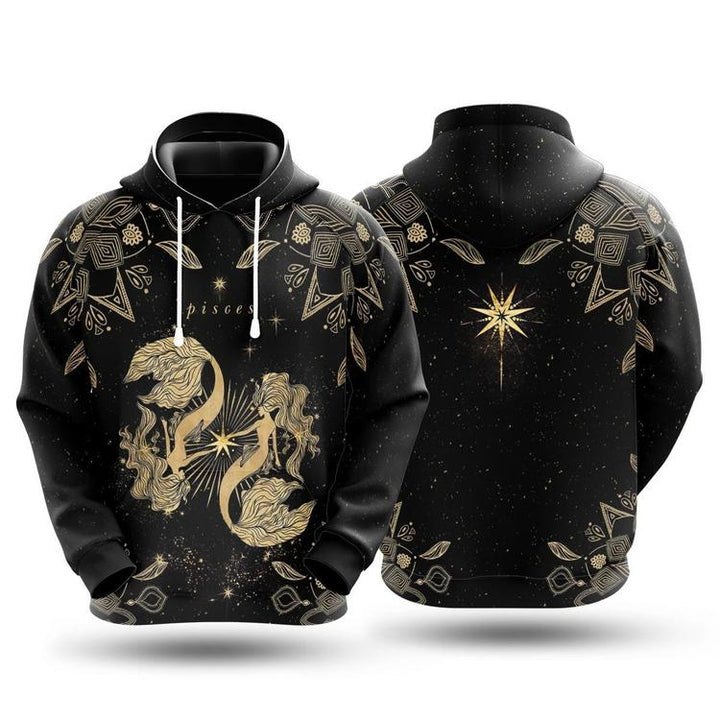 Pisces Golden Zodiac Cool 3D All Over Print | For Men & Women | Adult | HP733-BehighStyle