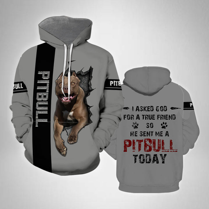 Pitbull 3D All Over Print | For Men & Women | Adult | HP937-BehighStyle