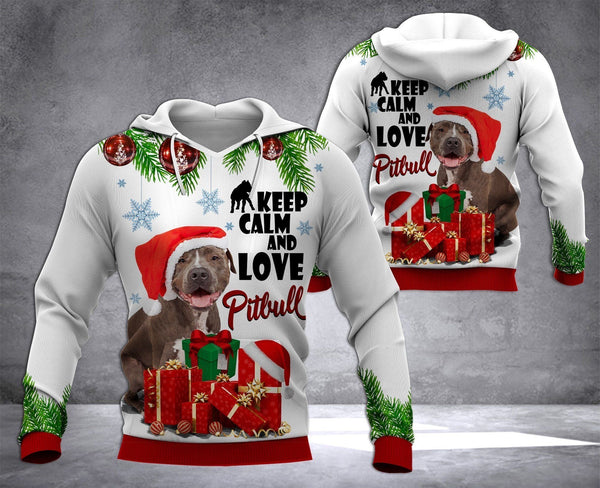 Pitbull Christmas 3D All Over Print | For Men & Women | Adult | HP2012-BehighStyle