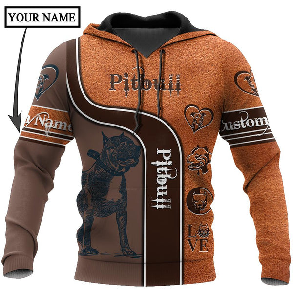 Pitbull Custom Name 3D All Over Print | Adult | CN368