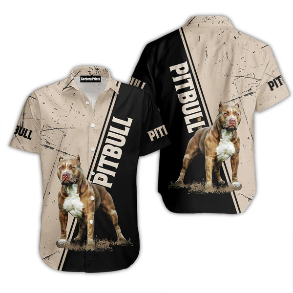 Pitbull Dog Aloha Hawaiian Shirts For Men & For Women | WT7408