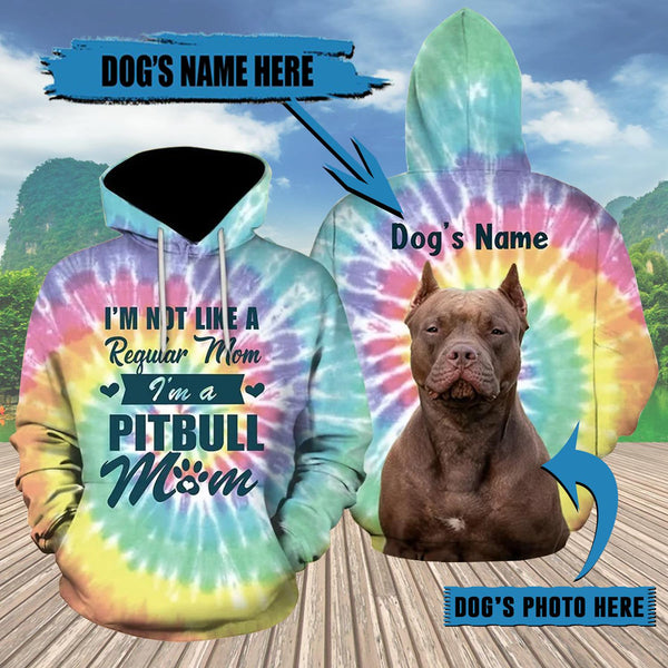 Pitbull Dog Mom Customized 3D All Over Print | Adult | DCTP102