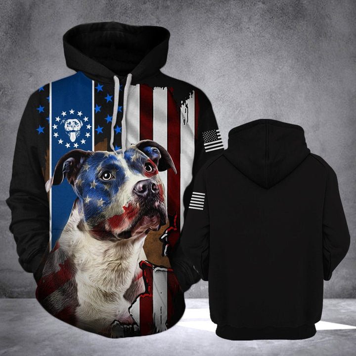 Pitbull Dog Star 3D All Over Print | For Men & Women | Adult | HP1535-BehighStyle