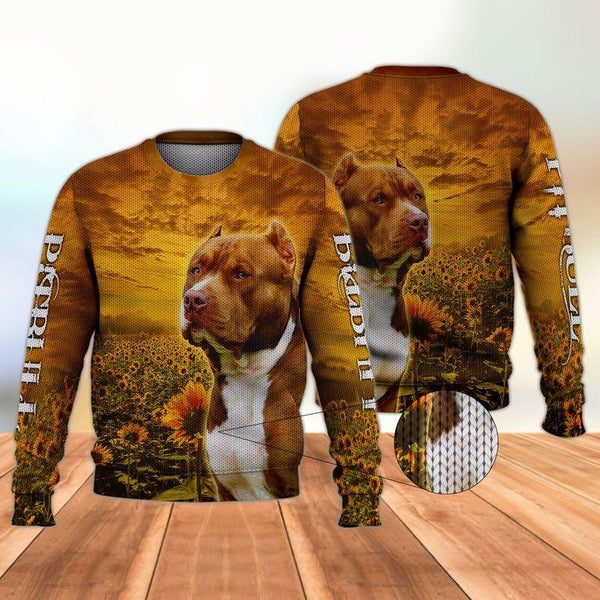 Pitbull Dog Ugly Christmas Sweater | For Men & Women | Adult | US1523-BehighStyle