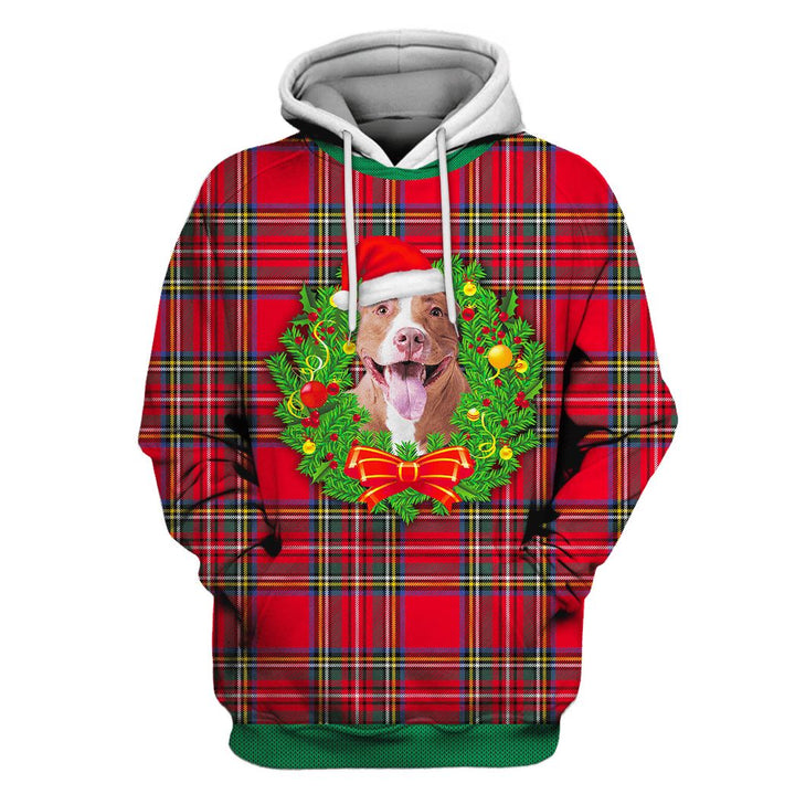 Pitbull On Christmas 3D All Over Print | For Men & Women | Adult | HP1914-BehighStyle