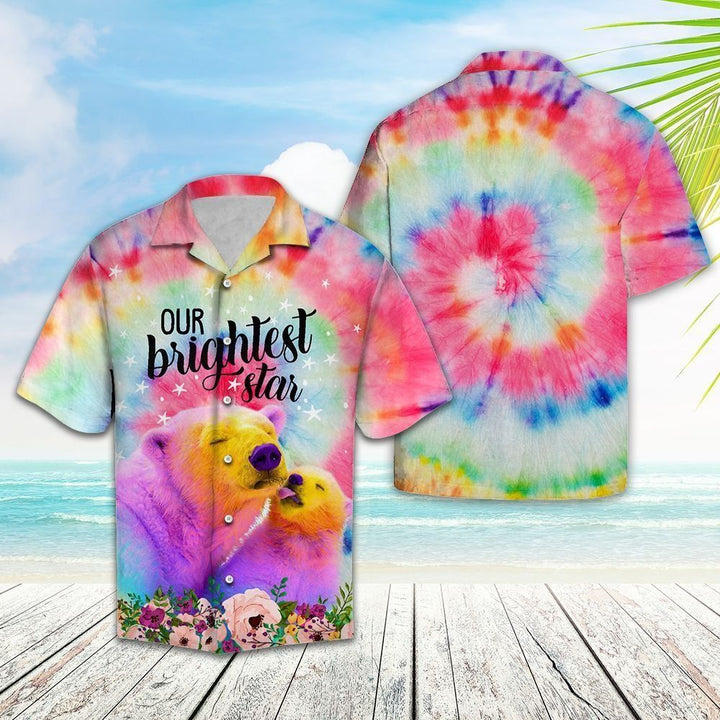 Polar Bear Tiedye Colorful Fashion Hawaiian Shirt | For Men & Women | HW1449-BehighStyle