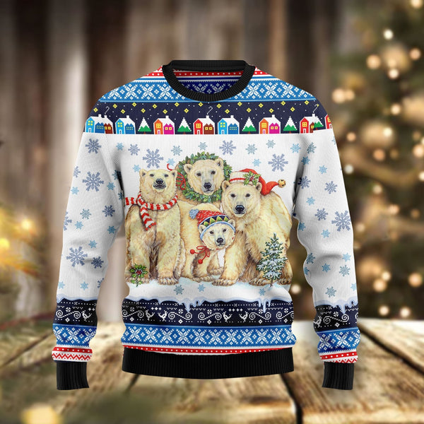 Polar Bears Christma Ugly Christmas Sweater | Adult | US1857