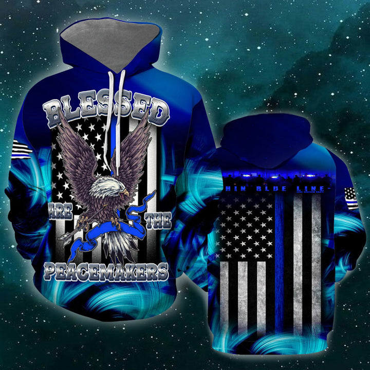 Police Blessed Are The Peacemakers 3D All Over Print | For Men & Women | Adult | HP941-BehighStyle