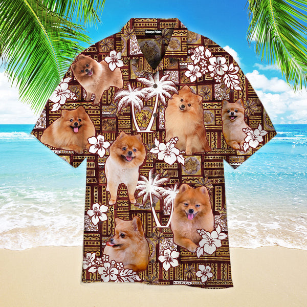 Pomeranian Tropical Dog Lover Aloha Hawaiian Shirt | For Men & Women | HW971-BehighStyle