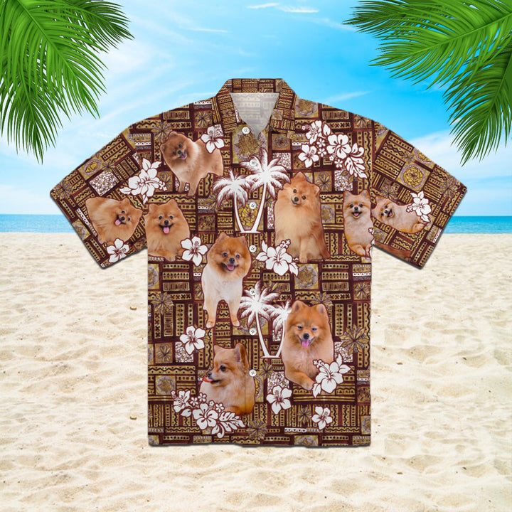 Pomeranian Tropical Dog Lover Hawaiian Shirt | For Men & Women | HW890-BehighStyle