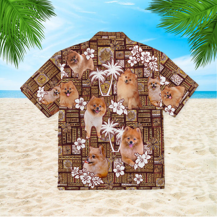 Pomeranian Tropical Dog Lover Hawaiian Shirt | For Men & Women | HW890-BehighStyle