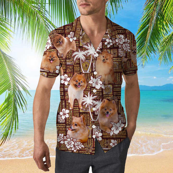 Pomeranian Tropical Dog Lover Hawaiian Shirt | For Men & Women | HW890-BehighStyle