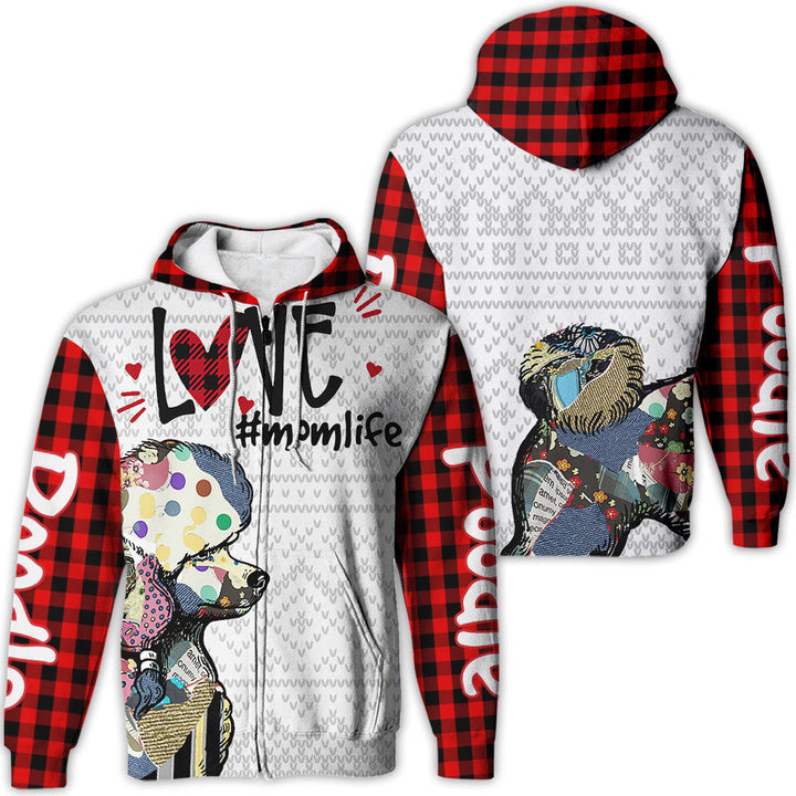 Poodle Love Mom Life Christmas 3D All Over Print | For Men & Women | Adult | HP1169-BehighStyle