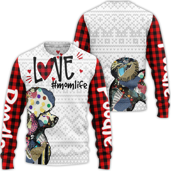 Poodle Love Mom Life Christmas 3D All Over Print | For Men & Women | Adult | HP1169-BehighStyle