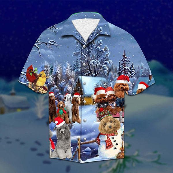 Poodle Merry Christmas Hawaiian Shirt | For Men & Women | HW2693-BehighStyle