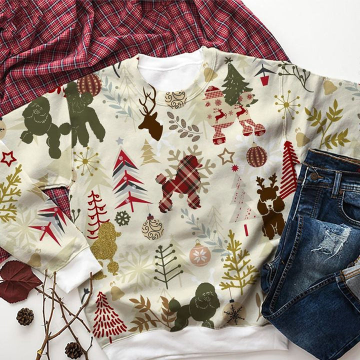 Poodle Vintage Colours Christmas 3D All Over Print | For Men & Women | Adult | HP1976-BehighStyle