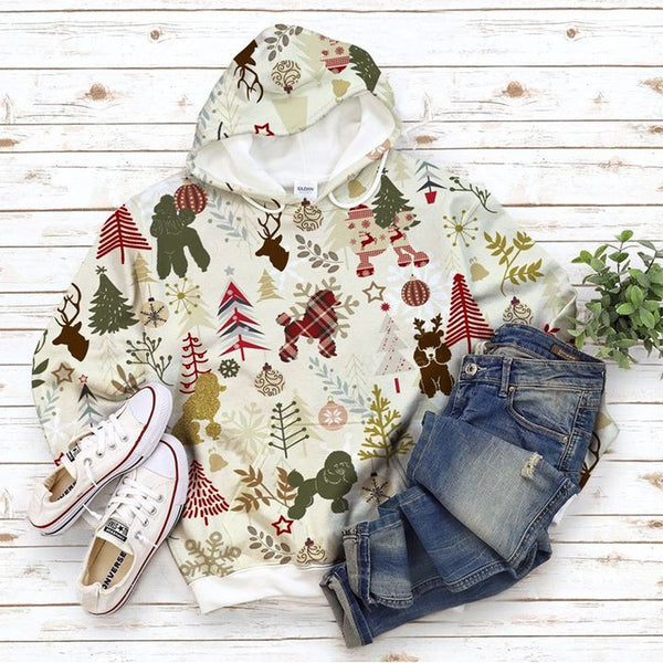 Poodle Vintage Colours Christmas 3D All Over Print | For Men & Women | Adult | HP1976-BehighStyle