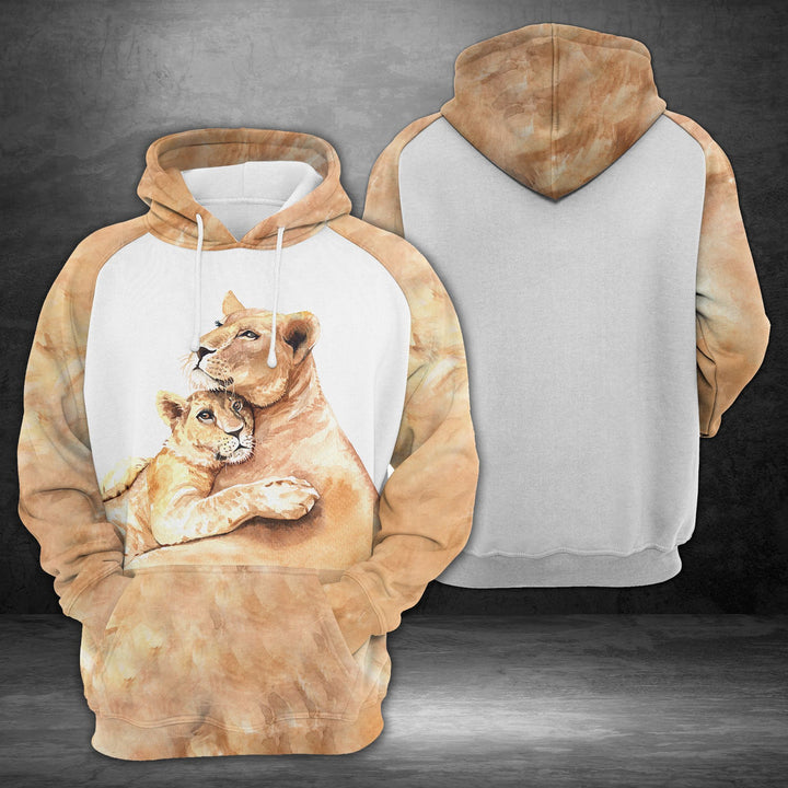 Portrait Mom Lion And Daughter 3D All Over Print | For Men & Women | Adult | HP1176-BehighStyle