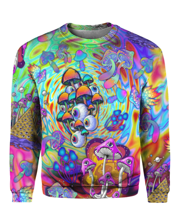 Psychedelic Art Magic Mushroom Trippy Hippie 3D All Over Print | For Men & Women | Adult | HP901-BehighStyle