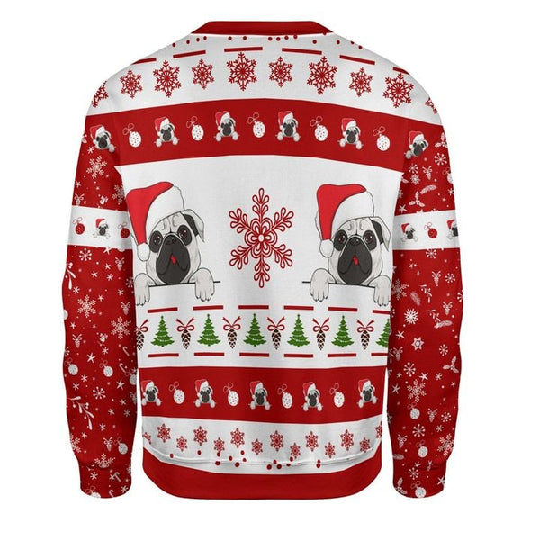 Pug Dog Ugly Christmas Sweater | Adult | US2086