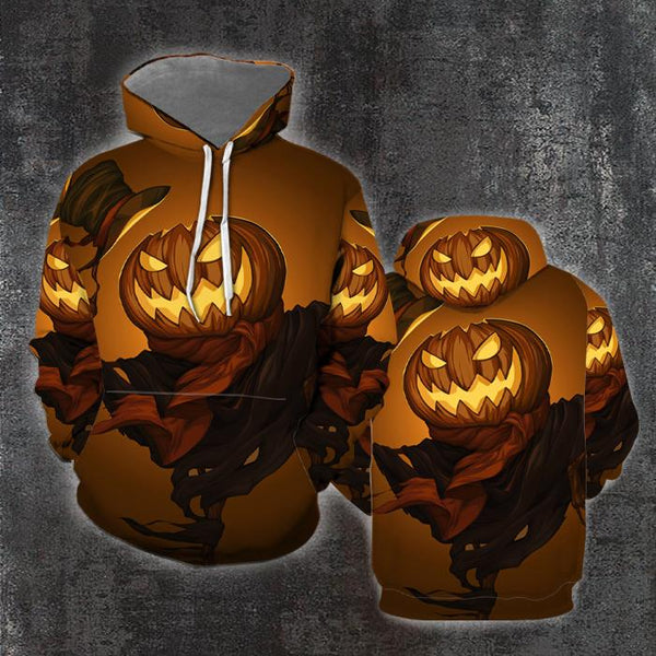 Pumpkin Face Halloween 3D All Over Print | For Men & Women | Adult | HP1452-BehighStyle