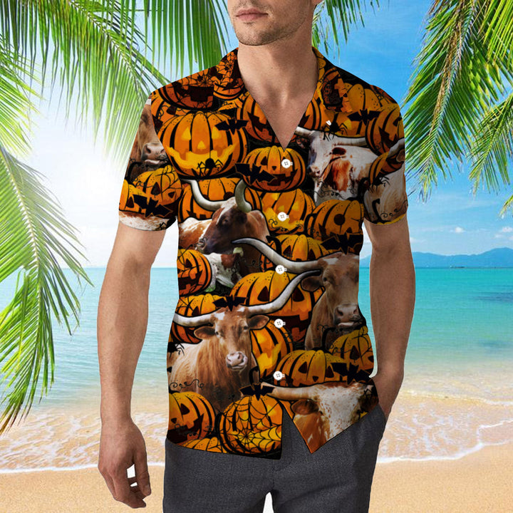 Pumpkin Halloween Hawaiian Shirt | For Men & Women | HW1894-BehighStyle