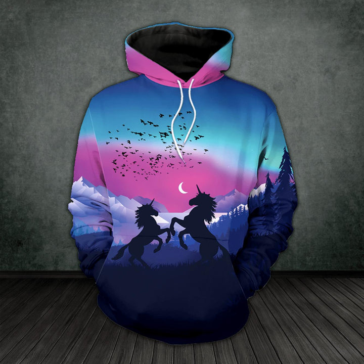 Purple Pastel Unicorn Couple Cute 3D All Over Print | For Men & Women | Adult | HP1359-BehighStyle