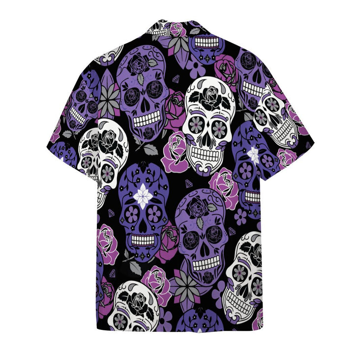 Purple Sugar Skulls Hawaiian Shirt | For Men & Women | HW1633-BehighStyle