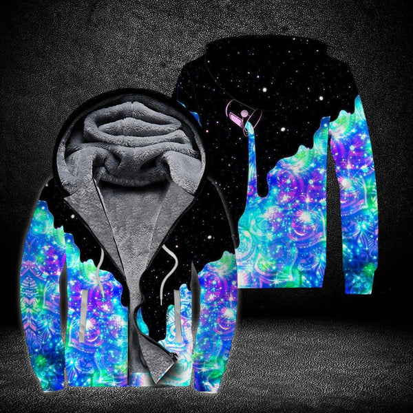 Rainbow Beautiful Fleece Zip Hoodie All Over Print | FZ413
