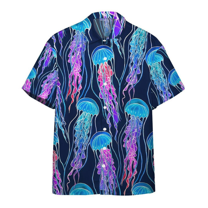 Rainbow Jellyfish Aloha Hawaiian Shirt | For Men & Women | HW6101N-BehighStyle