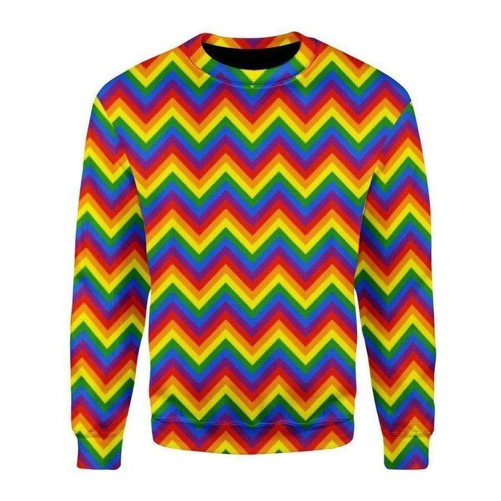 Rainbow Pride Ugly Christmas Sweater | For Men & Women | Adult | US1401-BehighStyle