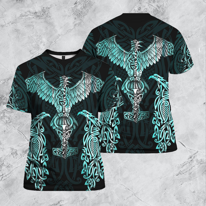 Raven Viking 3D All Over Print | For Men & Women | Adult | HT9660-BehighStyle