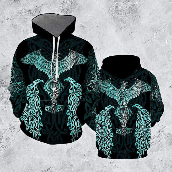 Raven Viking 3D All Over Print | For Men & Women | Adult | HT9660-BehighStyle