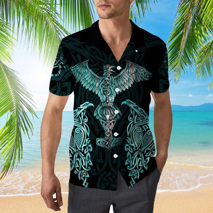 Raven Viking Hawaiian Shirt | For Men & Women | HW366-BehighStyle