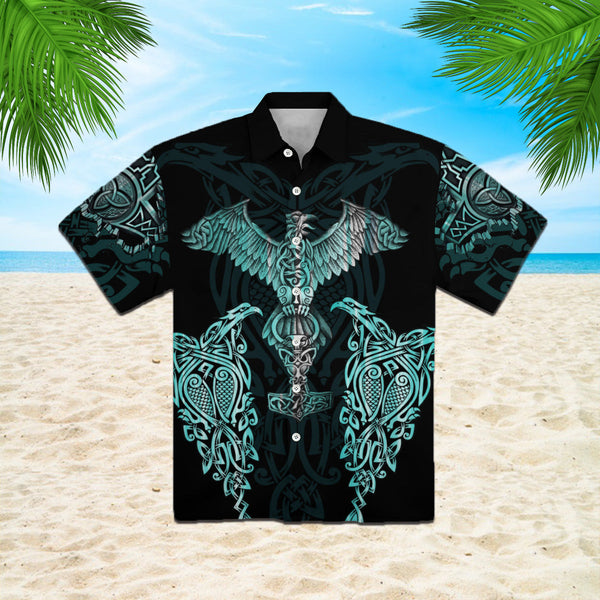 Raven Viking Hawaiian Shirt | For Men & Women | HW366-BehighStyle