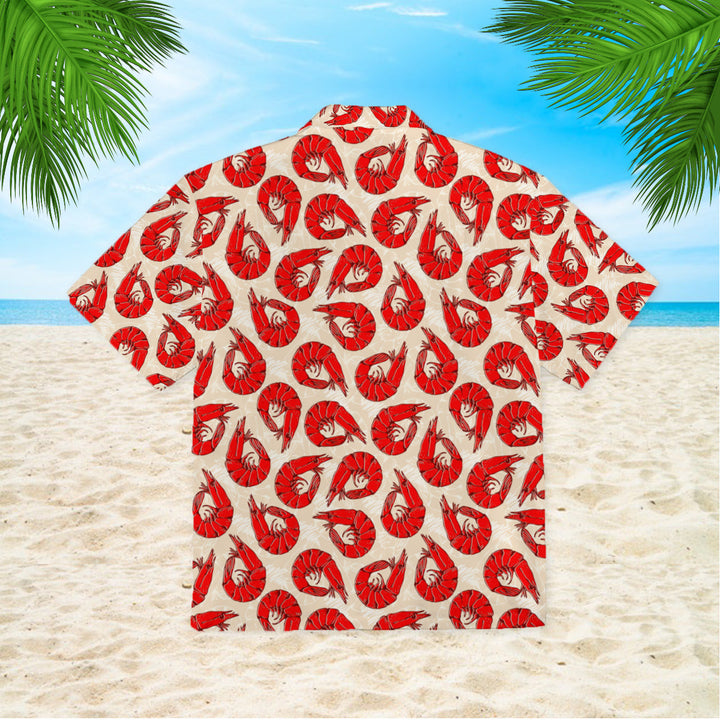 Red Shrimps Pattern Hawaiian Shirt | For Men & Women | HW805-BehighStyle