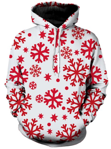 Red Snow Flake Pattern Christmas 3D All Over Print | For Men & Women | Adult | HP2033-BehighStyle