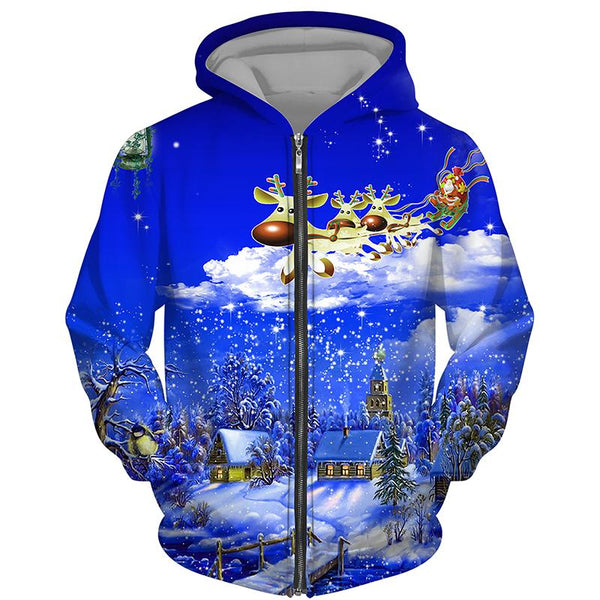 Reindeer And Santa Claus Merry Christmas 3D All Over Print | Adult | HP2882