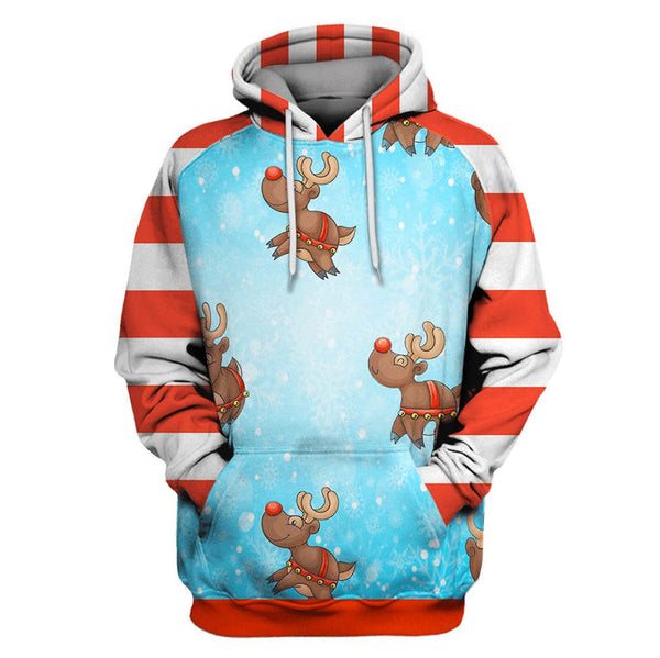 Reindeer Christmas Elk 3D All Over Print | For Men & Women | Adult | HP1907-BehighStyle