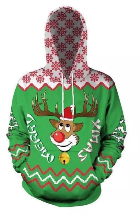 Reindeer Merry Christmas 3D All Over Print | Adult | HP2390