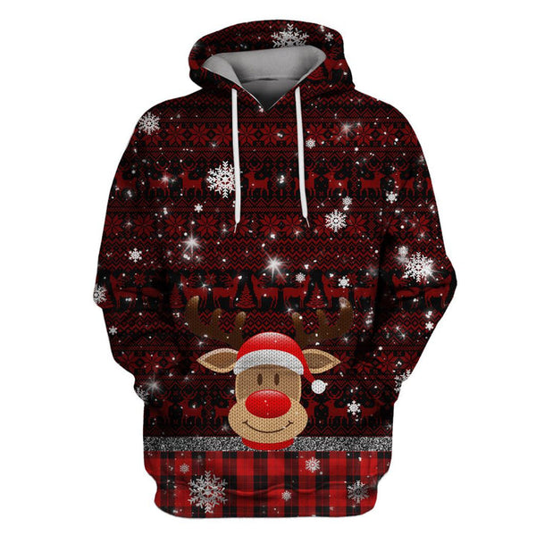 Reindeer With Christmas Day 3D All Over Print | For Men & Women | Adult | HP1901-BehighStyle